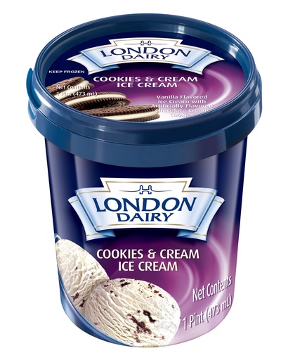 LD Cookies & Cream Pint 6x16 FL OZ