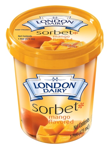 LD Mango Sorbet Pint 6x16 FL OZ