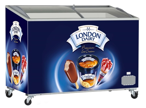 LONDON DAIRY BRANDED FREEZER CHEST 200 LITERS 3 Baskets